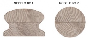 Pasamanos redondo y con forma